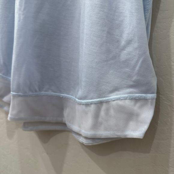 Athleta Girl Blue On the Move Mesh Short Sleeve Tee - Picture 5 of 8